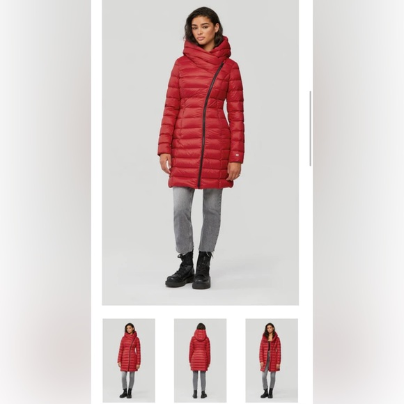 Soia & Kyo Karelle - TD Down Puffer Jacket Ruby Color - Brand New - Picture 10 of 11